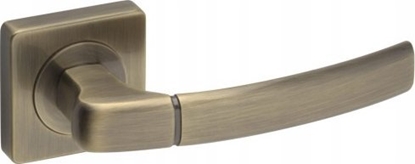 Attēls no Gamet Klamka do drzwi wewntrzna krótki szyld dzielony kwadratowy mosidz