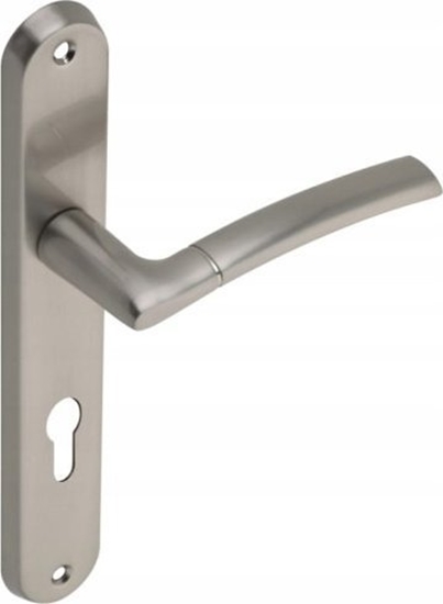 Изображение Gamet Klamka drzwiowa wewntrzna dugi szyld na wkadk nikiel szczotkowany