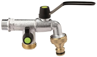 Attēls no GARDEN FAUCET WITH TWO BRANCHES 1/2IN
