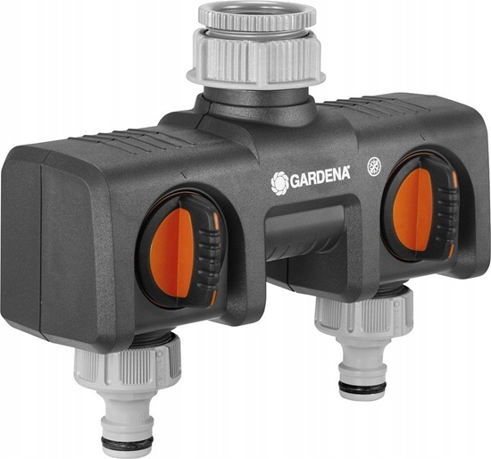 Picture of Gardena 2-channel water distributor with valves GARDENA 08193-24