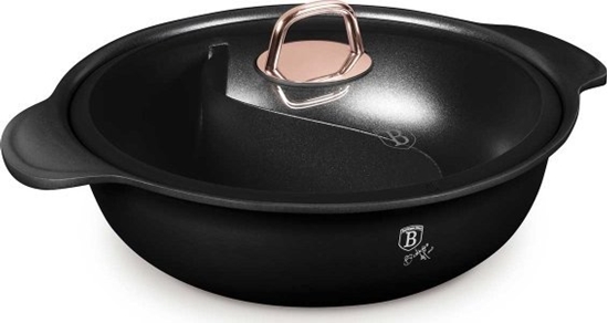 Picture of GARNEK TYTANOWY HOT POT Z POKRYW 30cm BERLINGER HAUS BH-8627 BLACK ROSE