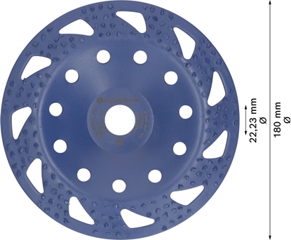 Picture of GARNKOWA TARCZA SZLIF. Ø180 Ø22.23 coa.