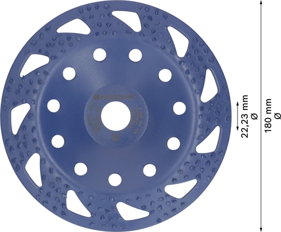 Picture of GARNKOWA TARCZA SZLIF. Ø180 Ø22.23 coa.