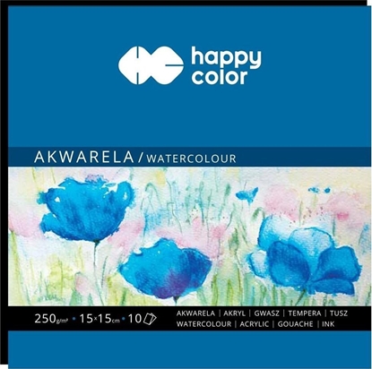 Attēls no GDD Blok akwarelowy Art 15x15cm/10K 250g HAPPY COLOR