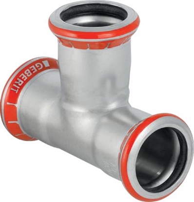 Изображение Geberit Trójnik Mapress C-stahl równoprzelotowy 108mm (21011)