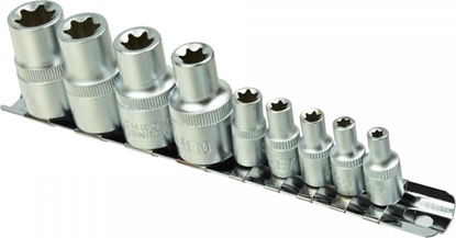 Изображение Geko 9EL.KPL.NASADEK TORX E4-16,1/4&1/2"NA LISTWIE GEKO(20) G10166 GEKO