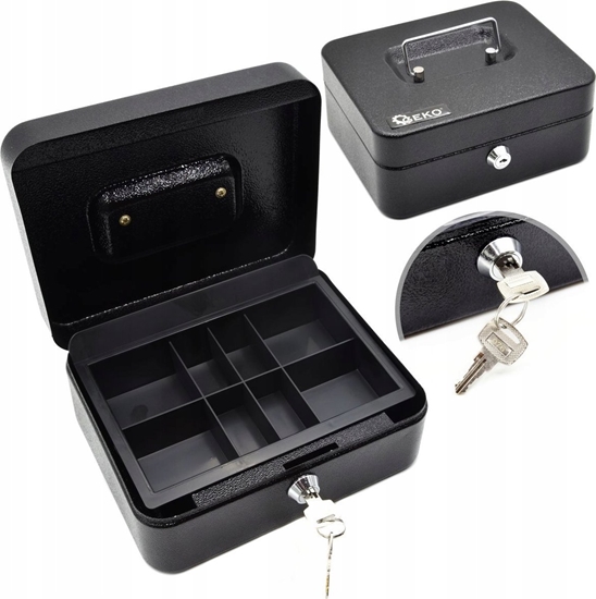 Picture of Geko Kasetka na pienidze 200x160x90mm na kluczyk (10)