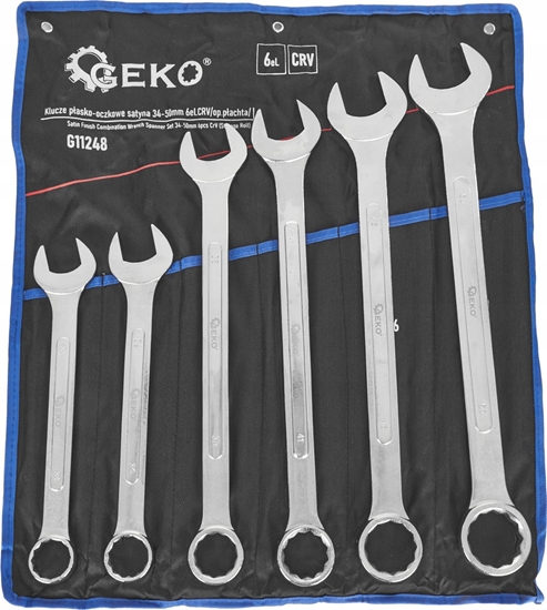 Picture of Geko Klucze pasko-oczkowe satyna 34-50mm 6el.CRV/op.pachta/ (3)