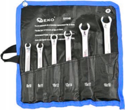Picture of Geko Klucze póotwarte do przewodów hamulcowych 6el. 8-18mm(20)