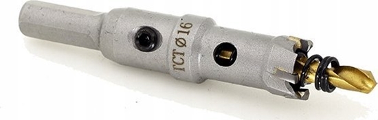 Picture of Geko Otwornica widiowa - koronka do metalu 16mm z wiertem tytanowym (100)