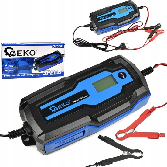 Изображение Geko Prostownik automatyczny SPEED 6/12V 10A 4Ah-200Ah (10)