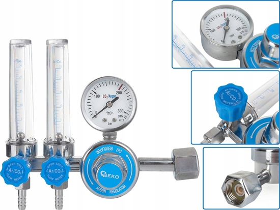 Picture of Geko Reduktor CO2/ARGON z dwoma rotametrami (10)