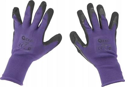 Attēls no Geko Rkawice ochronne powlekane r. 10  fioletowe (12/240)