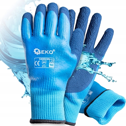 Attēls no Geko Rkawice robocze wodoodporne ocieplane r. 10 /jersey  lateks/ (12/120)