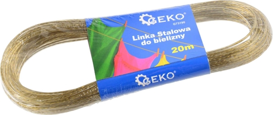 Изображение Geko Stalowa linka do bielizny 20m powlekana G73190