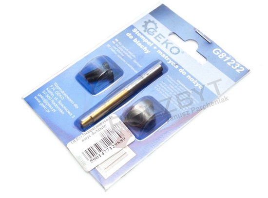 Picture of Geko Stempel + matryca do noy do blachy (G81232)