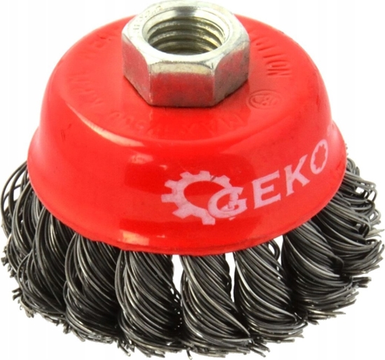 Picture of Geko Szczotka druciana czoowa pleciona 65mm M14(100)