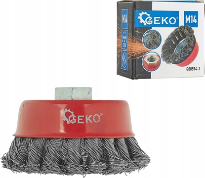 Attēls no Geko Szczotka druciana czoowa pleciona 85mm (50)