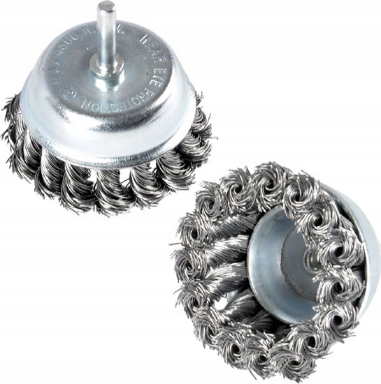 Picture of Geko Szczotka druciana czoowa,pleciona 65mm z trzpieniem(10/100)