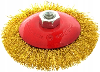Attēls no Geko Szczotka druciana obrot.boczna 100mm mosidz M14 (100)