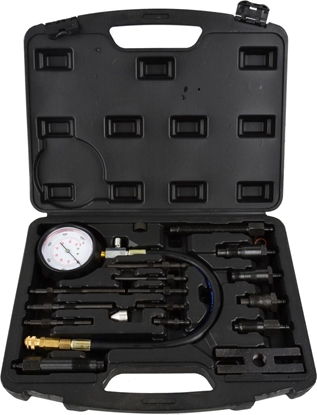 Attēls no Geko tester cinienia sprania diesel z adapterami, 17 elementów (G02515)