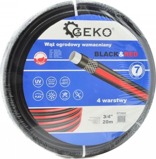 Picture of Geko W OGRODOWY WZMACNIANY BLACK&RED 3/4" 30M (1) G73696 GEKO