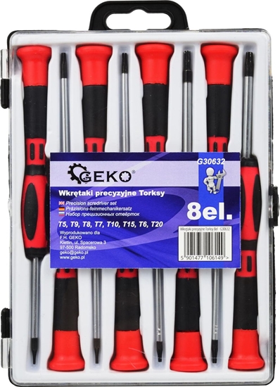 Picture of Geko Wkrtaki precyzyjne Torksy 8el/do tel. komórkowych/(24)