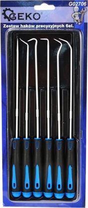 Attēls no Geko ZESTAW HAKÓW PRECYZYJNYCH 6EL.(72) G02706 GEKO