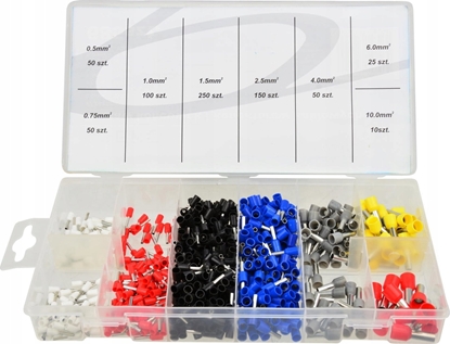 Attēls no Geko Zestaw kocówek i konektorów kablowych 685szt(20)