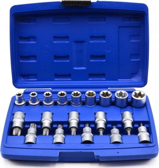 Picture of Geko ZESTAW NASADEK I BITÓW TORX 1/2" 19 SZT. (10) G13565 GEKO