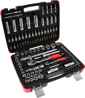 Attēls no Geko Zestaw profesjonalnych kluczy nasadowych 108el. 1/4"-1/2" 25GW (4)