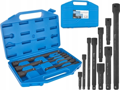 Attēls no Geko Zestaw przeduek udarowych 1/4" 3/8" 1/2" CrV 9szt. (15)