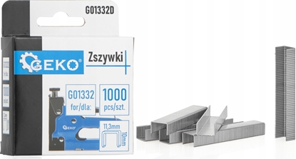 Attēls no Geko Zszywki 1.2x11.3mm 10mm 1000szt. (200)