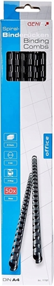 Picture of Genie GENIE Spiralbinderücken 6mm schwarz 50 Stk