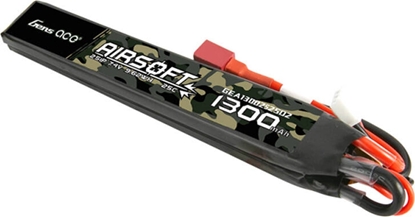 Attēls no Gens ace Gens ace 25C 1300mAh 2S1P 7.4V Saddle Airsoft Gun Lipo Battery with T Plug