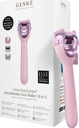 Attēls no Geske Roller do mezoterapii igowej twarzy 9w1 z Aplikacj (róowy)