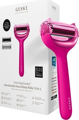 Attēls no Geske Roller do mezoterapii igowej twarzy i ciaa 8w1 Geske z Aplikacja (magenta)