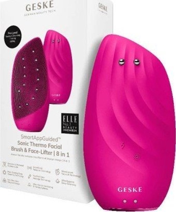 Изображение Geske Soniczna szczoteczka termiczna & lifting do twarzy 8w1 Geske z Aplikacj (magenta)