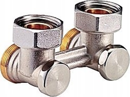 Attēls no Giacomini Przycze ktowe + nyple tg 1/2" do grzejników vk ze stokami, eurocono 3/4"x3/4"e [50]