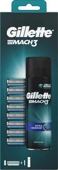 Picture of Gillette Mach3 8pcs + Mach3 gel 200ml