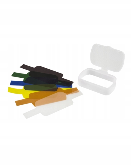 Picture of GlareOne Apus 80 Gel Kit - dyfuzor z kolorowymi filtrami