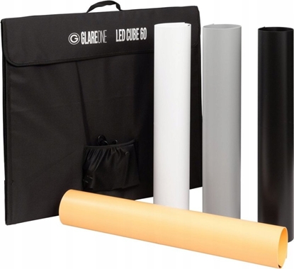 Изображение GlareOne LED Cube 40 - namiot bezcieniowy z owietleniem LED