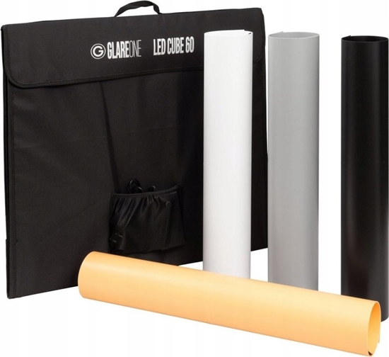 Изображение GlareOne LED Cube 40 - namiot bezcieniowy z owietleniem LED