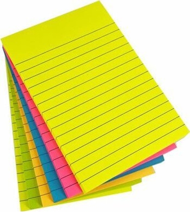 Attēls no Global Notes Sticky Notes Premium Summer, linjeret, 100x150 mm - (6 stk.)