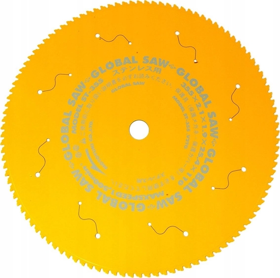 Изображение GLOBAL SAW Pia tarczowa do cicia stali nierdzewnej GLOBAL SAW 355 x 2,1/1,7-1,9 x 25,4mm / 110z CERMET
