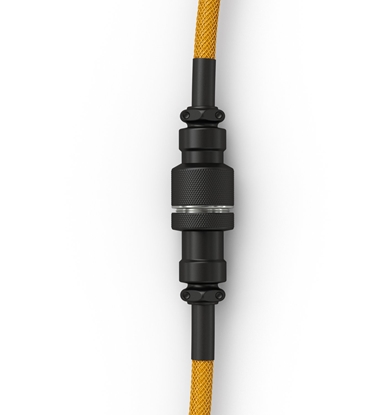 Attēls no Glorious GMMK Coiled Cable Glorious Gold, Spiralkabel, USB-C/USB-A - gold/schwarz
