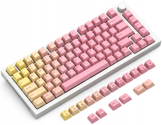 Изображение Glorious GPBT Keycaps - Pink Grapefruit - Forge