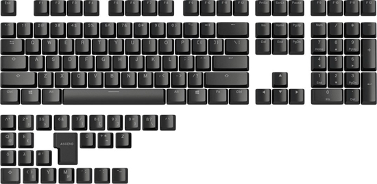 Picture of Glorious PC Gaming Race Glorious GMMK ABS Doubleshot V2 DE Kit - Black