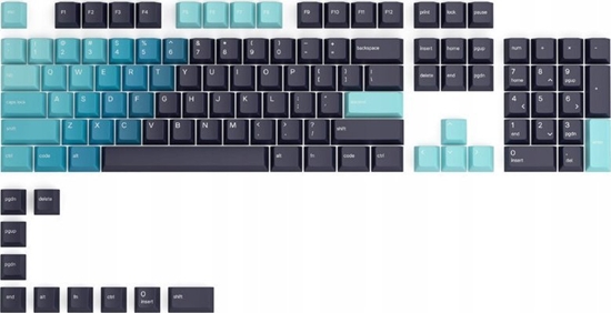 Picture of Glorious PC Gaming Race Glorious PC Gaming Race GPBT Keycaps - 114 PBT Tastenkappen, ANSI, US-Layout - Celestial Ice