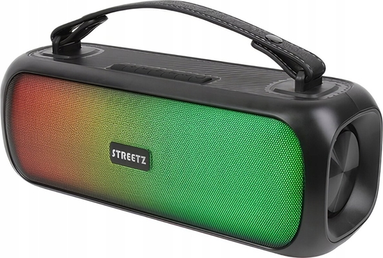 Изображение Gonik Streetz Kolonl STREETZ BT 2x 7.5 W, IPX5, AUX, USB flash, LED, juoda / CMB-110